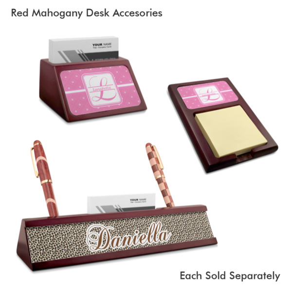 Custom Design - Mahogany Desk Accessories