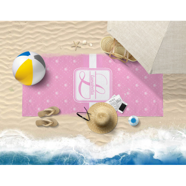 Custom Design - Beach Towel - Lifestyle on Beach