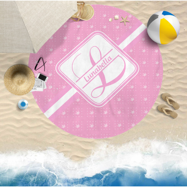 Custom Design - Round Beach Towel Lifestyle