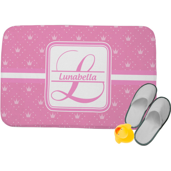 Custom Leopard Print Memory Foam Bath Mat (Personalized)