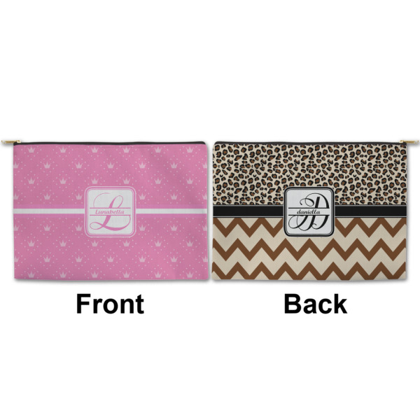 Custom Design - Large Zipper Pouch Approval (Front and Back)