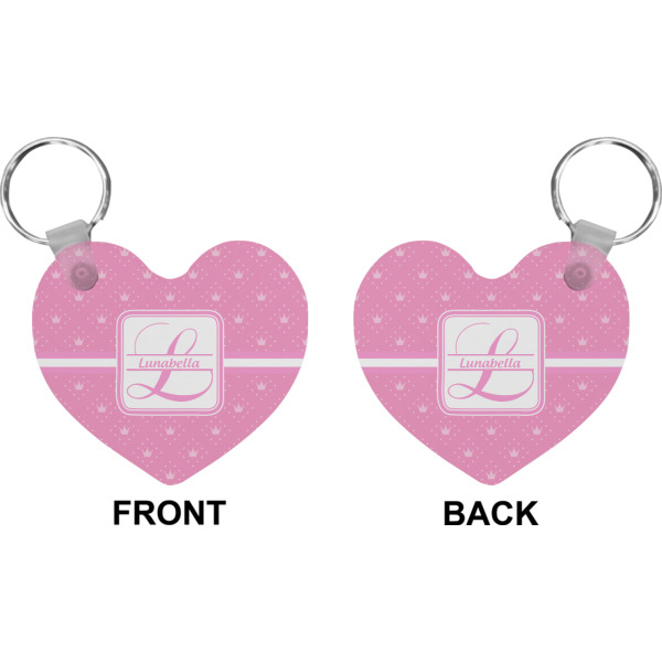 Custom Design - Heart Keychain (Front + Back)