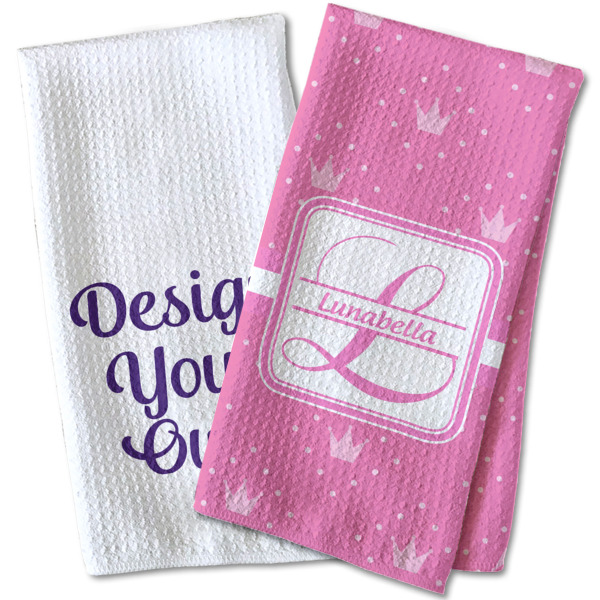 Custom Design - Waffle Weave Towels - Two Print Styles