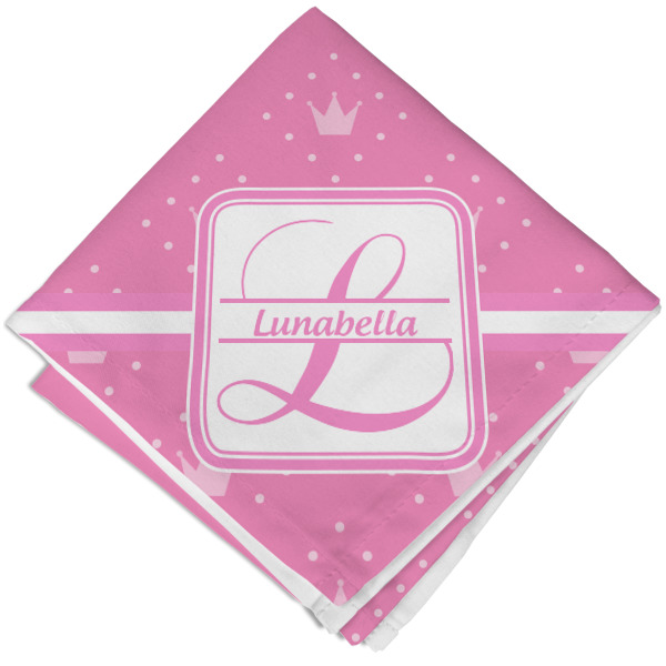 Custom Leopard Print Cloth Napkin w/ Name and Initial