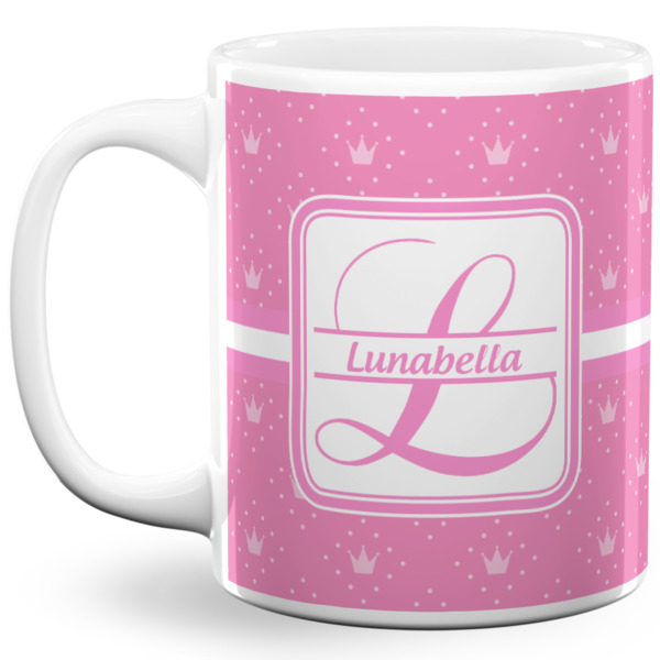 Custom Leopard Print 11 Oz Coffee Mug - White (Personalized)