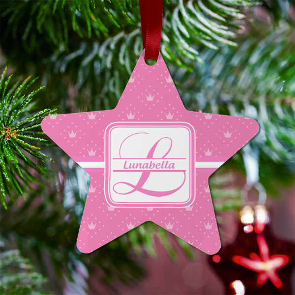 Custom Design - Metal Star Ornament - Lifestyle