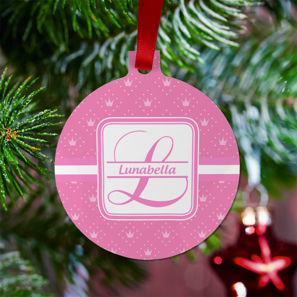 Custom Design - Metal Ball Ornament - Lifestyle