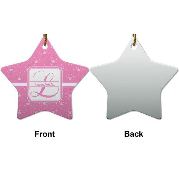 Custom Design - Ceramic Flat Ornament - Star Front & Back (APPROVAL)