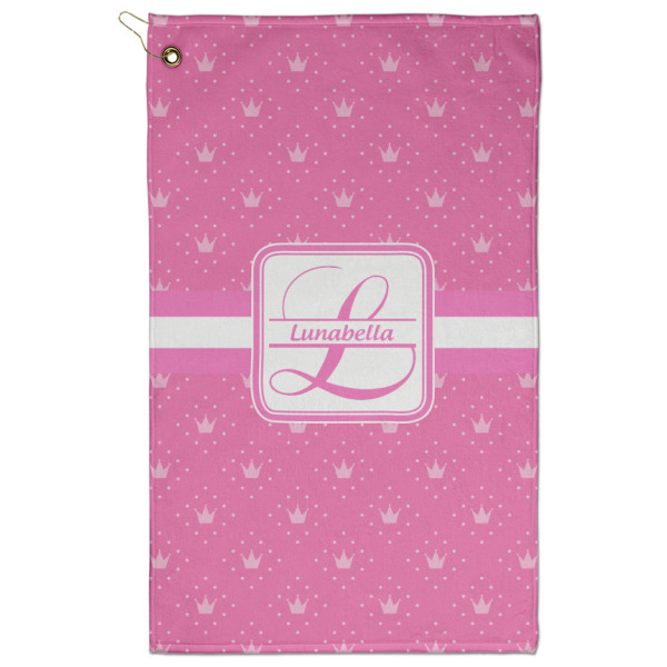 Custom Leopard Print Golf Towel - Poly-Cotton Blend w/ Name and Initial