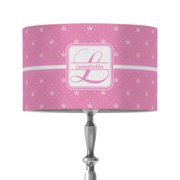 Custom Design - 12" Drum Lampshade - ON STAND (Fabric)