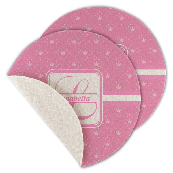 Custom Design - Round Linen Placemats - MAIN (Single Sided)