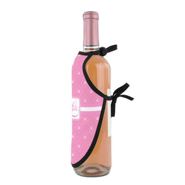 Custom Design - Wine Bottle Apron - DETAIL WITH CLIP ON NECK