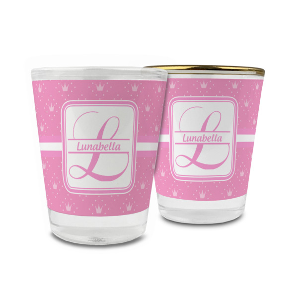 Custom Leopard Print Glass Shot Glass - 1.5 oz (Personalized)