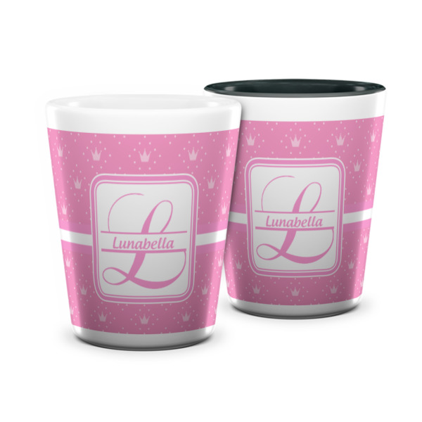 Custom Leopard Print Ceramic Shot Glass - 1.5 oz (Personalized)