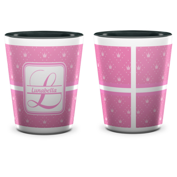 Custom Design - Ceramic Shot Glass - Two Tone - Front & Back