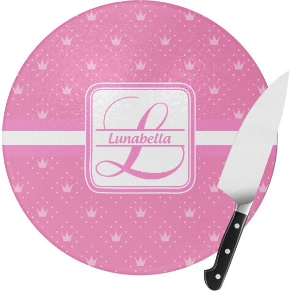 Custom Design Your Own Round Glass Cutting Board - Small