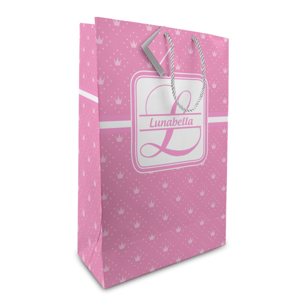 Custom Leopard Print Large Gift Bag (Personalized)