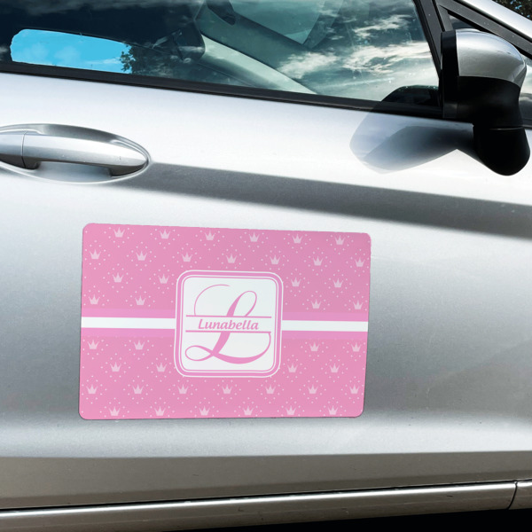 Custom Design - Large Rectangle Car Magnets- In Context