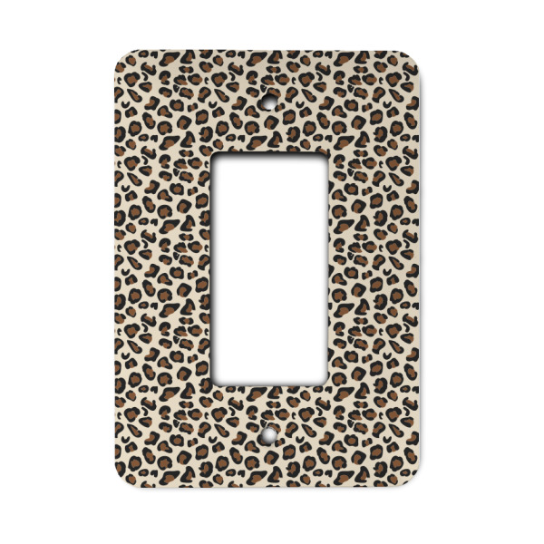 Custom Leopard Print Rocker Style Light Switch Cover