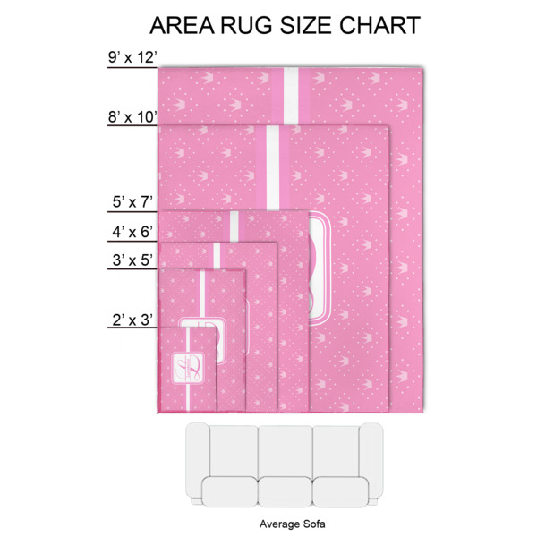 Custom Design - 2'x3' Indoor Area Rugs - Size Chart