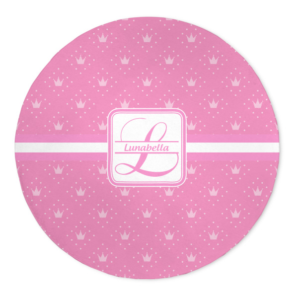 Custom Leopard Print 5' Round Indoor Area Rug (Personalized)