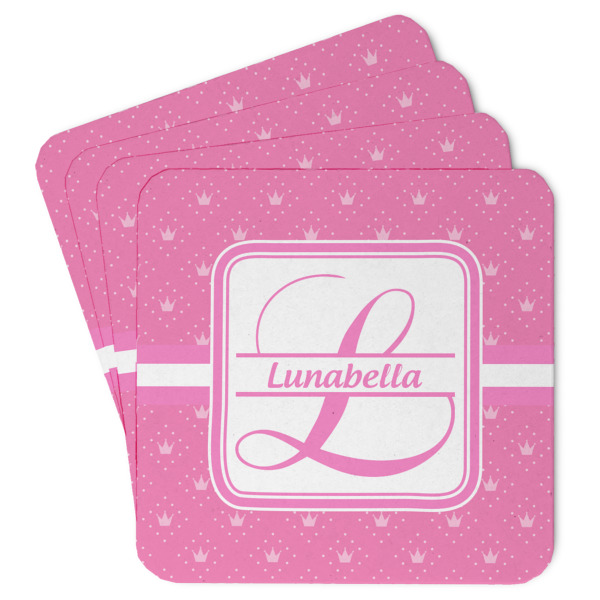 Custom Leopard Print Paper Coasters (Personalized)