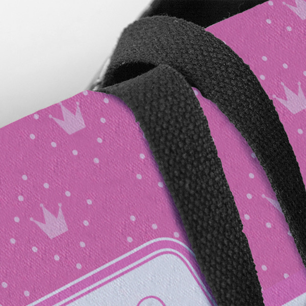 Custom Design - Closeup of Tote w/Black Handles