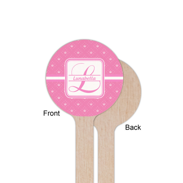 Custom Design - Wooden 6" Stir Stick - Round - Single Sided - Front & Back