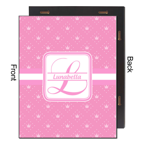 Custom Design - 16x20 Wood Print - Front & Back View