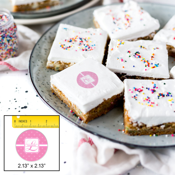 Custom Design - Printed Icing Circle - Small - In Context