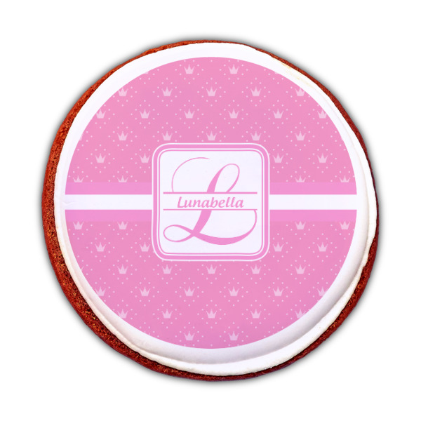 Custom Design - Printed Icing Circle - Medium - On Cookie