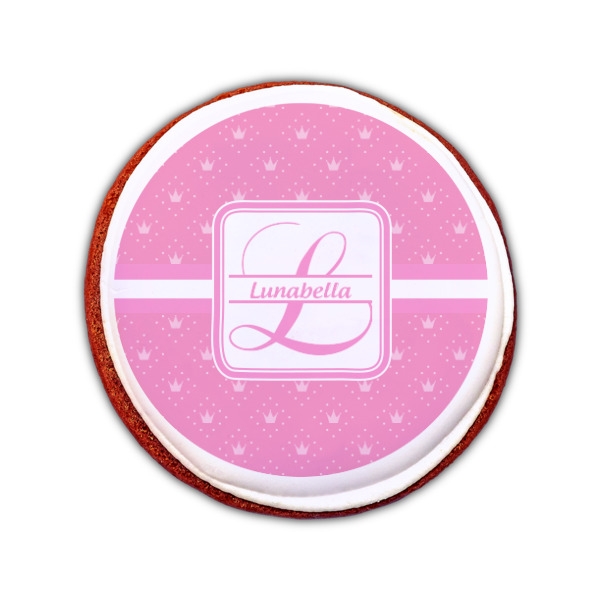 Custom Design - Printed Icing Circle - Small - On Cookie