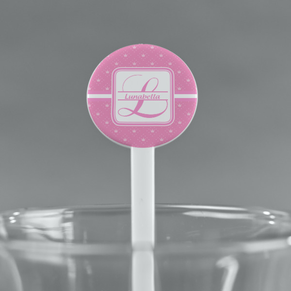 Custom Design - White Plastic 7" Stir Stick - Round - Main