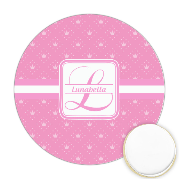 Custom Leopard Print Printed Cookie Topper - Round (Personalized)