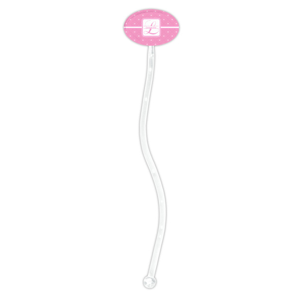 Custom Design - Clear Plastic 7" Stir Stick - Oval - Single Stick