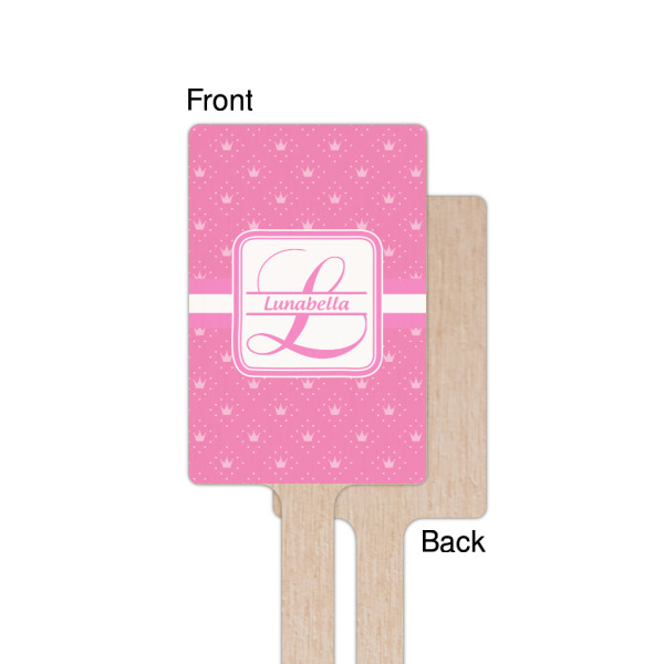 Custom Design - Wooden 6.25" Stir Stick - Rectangular - Single - Front & Back