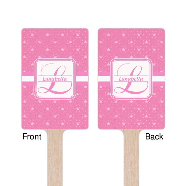 Custom Design - Wooden 6.25" Stir Stick - Rectangular - Double Sided - Front & Back