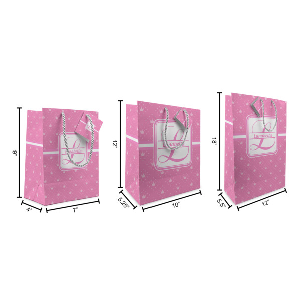 Custom Design - Gift Bags - All Sizes - Dimensions