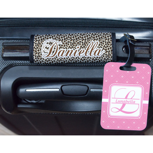 Custom Design - Metal Luggage Tag & Handle Wrap - In Context