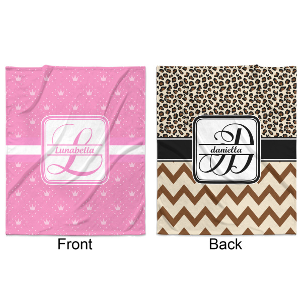 Custom Design - Minky Blanket - 50"x60" - Double Sided - Front & Back