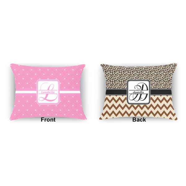 Custom Design - Indoor Rectangular Burlap Pillow (Front and Back)