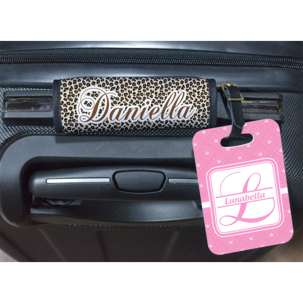 Custom Design - Luggage Wrap & Plastic Rectangular Tag - In Context