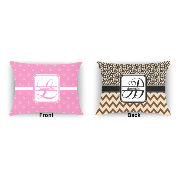 Custom Design - Outdoor Rectangular Throw Pillow (Front and Back)