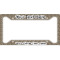Leopard Print License Plate Frame (Personalized)