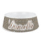 Leopard Print Plastic Dog Bowl (Personalized)