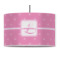 Leopard Print 12" Drum Pendant Lamp - Fabric (Personalized)