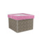 Leopard Print Gift Box with Lid - Canvas Wrapped - Small (Personalized)