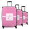 Leopard Print 3 Piece Luggage Set - 20" Carry On, 24" Medium Checked, 28" Large Checked (Personalized)