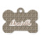 Leopard Print Bone Shaped Dog ID Tag (Personalized)