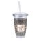 Leopard Print 16oz Double Wall Acrylic Tumbler with Lid & Straw - Full Print (Personalized)